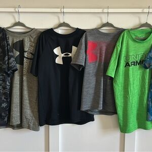 Under Armour Black and White Short Sleeve Tee